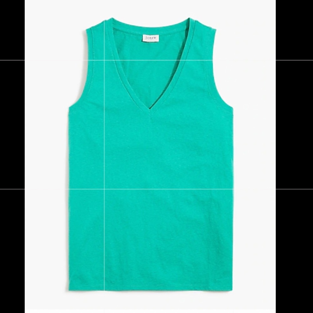 J Crew Factory V Neck Tank sz XL